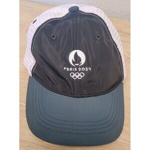 Paris 2024 Olympic Mesh Hat Adjustable Strap Cap Official Authentic Small 53-54